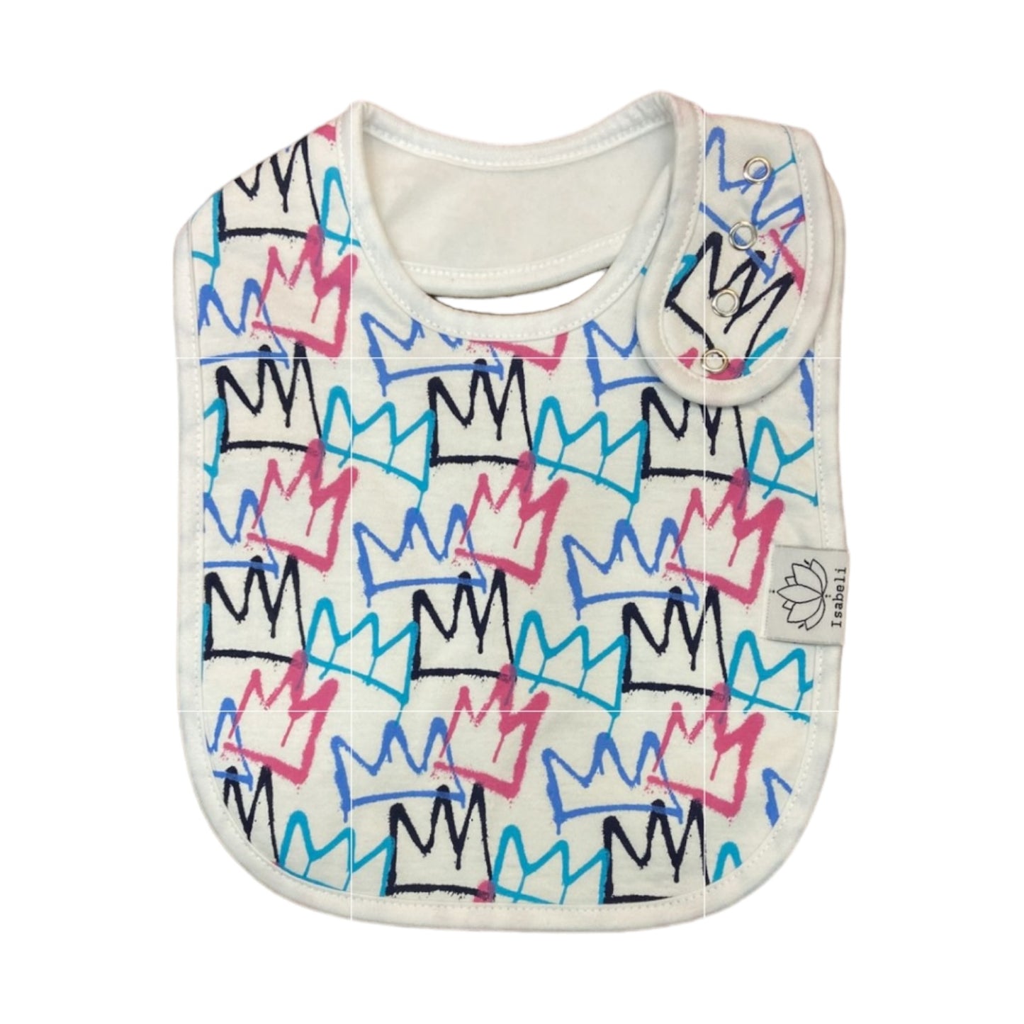 Isabeli Organic Cotton Toddler Drool Bibs 4 Pack - Graffiti