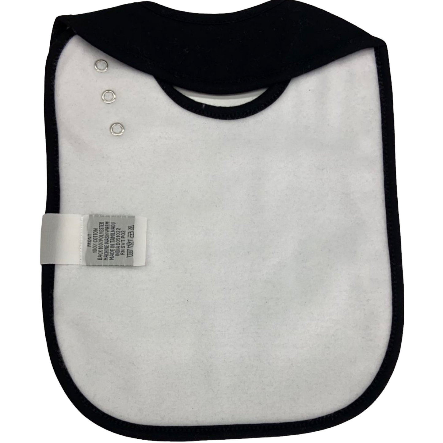 Isabeli Organic Cotton Toddler Drool Bibs 4 Pack - Black