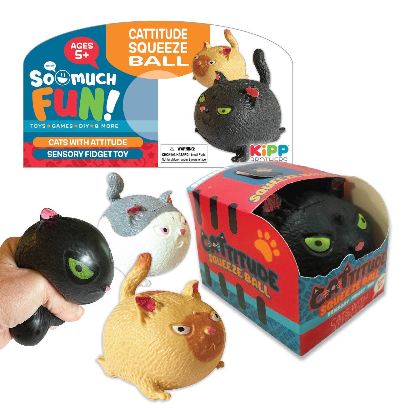 CATTITUDE SQUEEZE BALL Fidget Toy