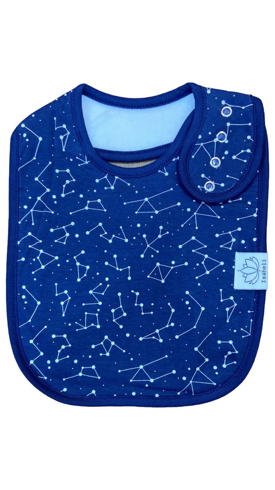 Isabeli Organic Cotton Toddler Drool Bibs 4 Pack - Galaxy