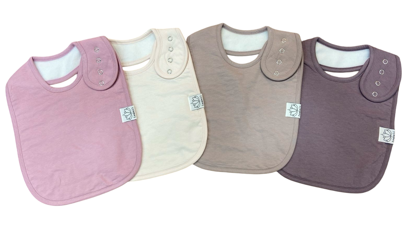 Isabeli Organic Cotton Toddler Drool Bibs