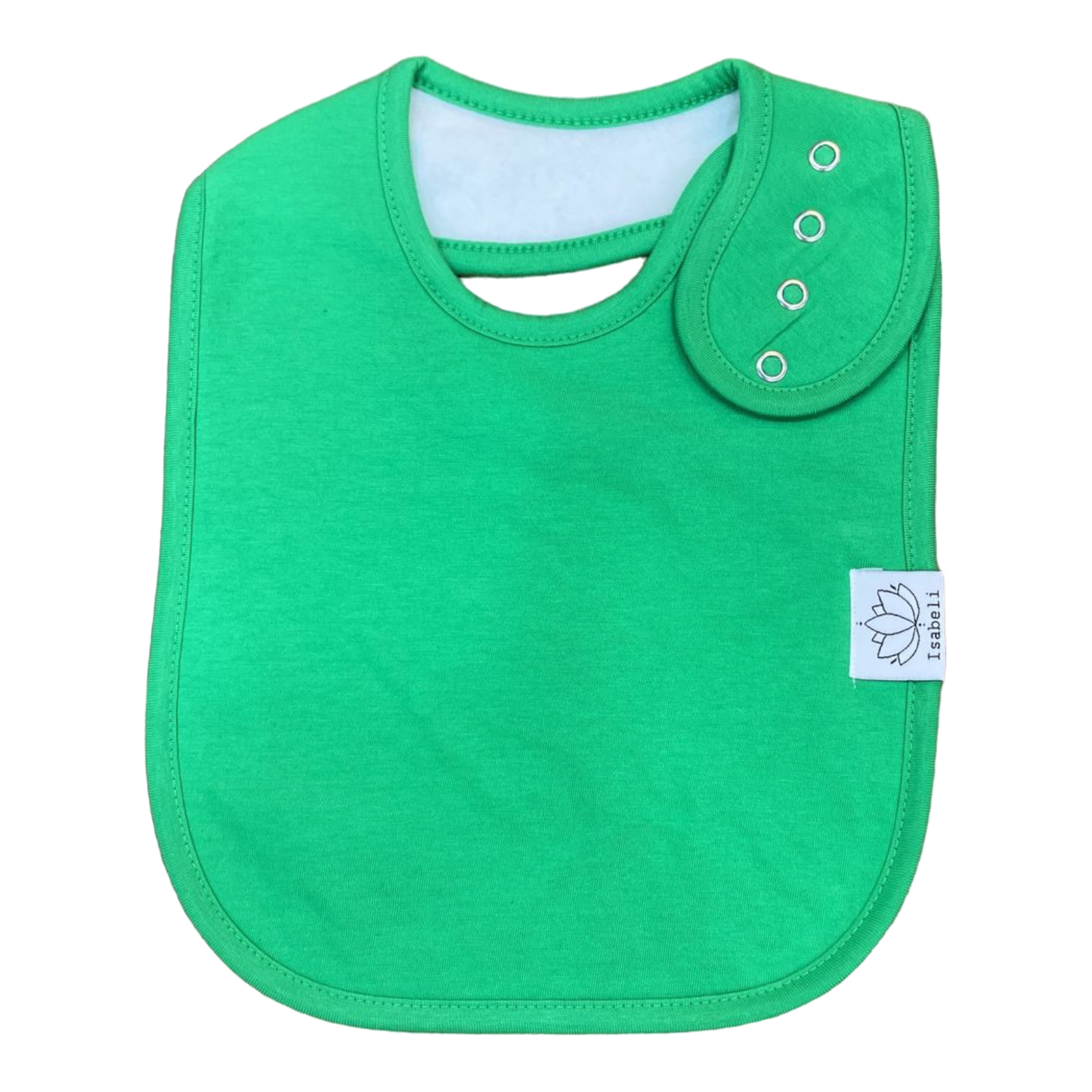 Isabeli Organic Cotton Toddler Drool Bibs 6 Pack - Rainbow