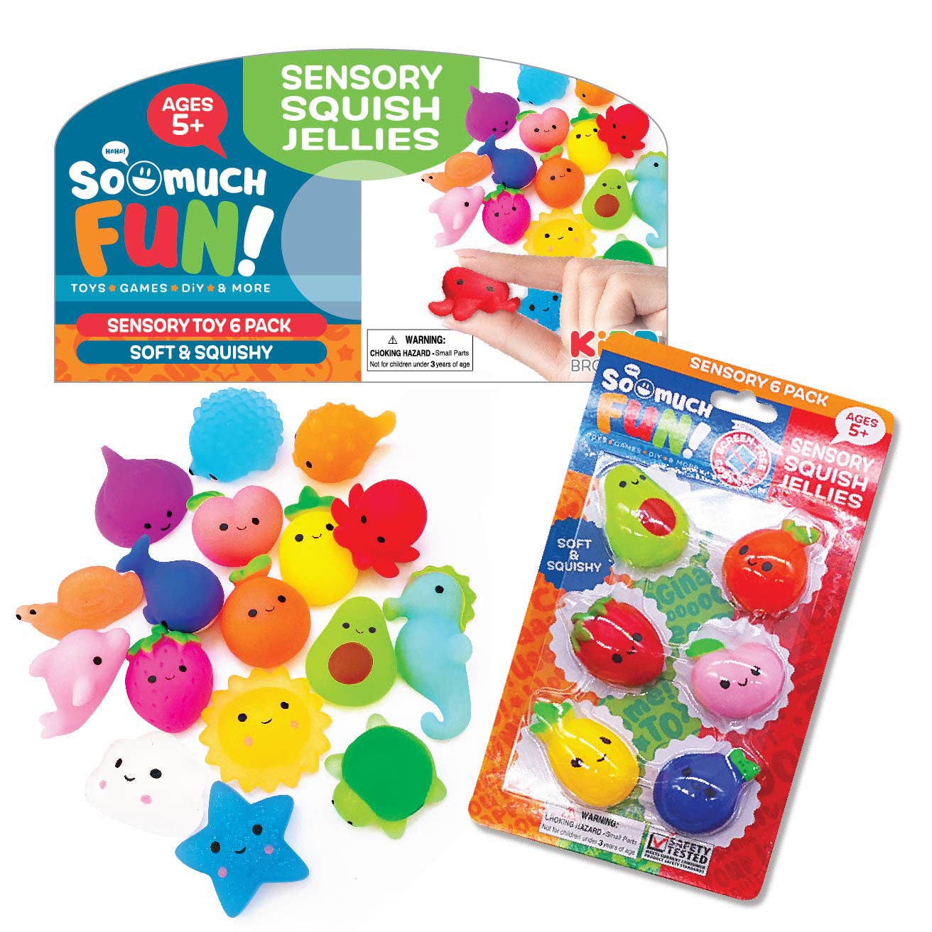 SQUISH JELLIES 6 PK 12 PIECES PER PACK